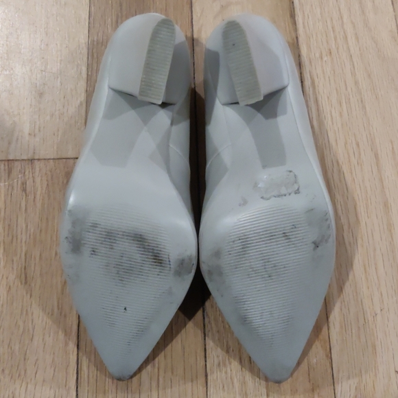 Oak + Fort Cream Vegan Leather Heels with … - Picture 8 of 10